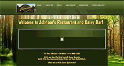 Desktop Screenshot of johnsonsrestaurantanddairybar.com